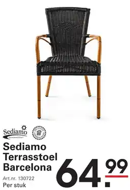 Sligro Sediamo Terrasstoel Barcelona aanbieding