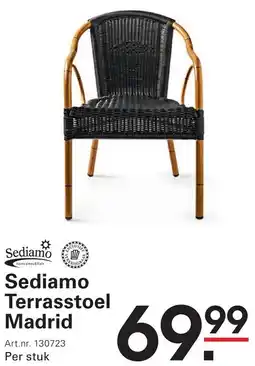 Sligro Sediamo Terrasstoel Madrid aanbieding