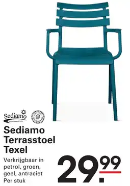 Sligro Sediamo Terrasstoel Texel aanbieding
