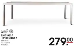 Sligro Sediamo Tafel Simon aanbieding