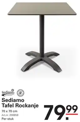 Sligro Sediamo Tafel Rockanje aanbieding