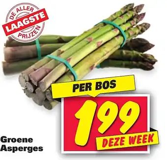 Nettorama Groene Asperges aanbieding