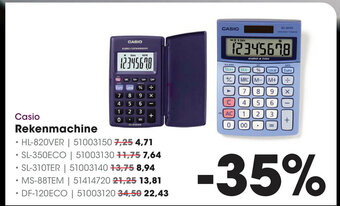 Casio rekenmachine aanbieding bij Kruidvat