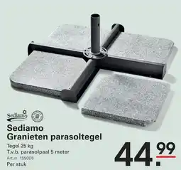 Sligro Sediamo Granieten parasoltegel aanbieding