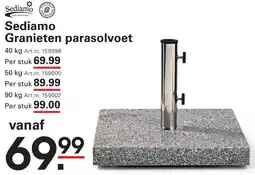 Sligro Sediamo Granieten parasolvoet aanbieding