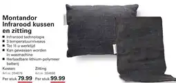 Sligro Montandor Infrarood kussen en zitting aanbieding