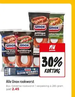 Jumbo Alle Unox rookworst aanbieding