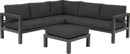Intratuin Intratuin 4-zits loungeset Nola antraciet aanbieding
