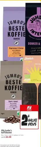 Jumbo Alle Jumbo's koffiebonen aanbieding