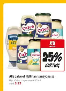 Jumbo Alle Calvé of Hellmanns mayonaise aanbieding