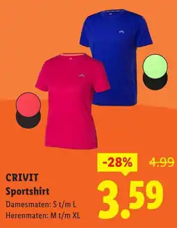 Lidl Crivit Sportshirt aanbieding