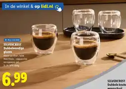 Lidl Silvercrest Dubbelwandige glazen aanbieding