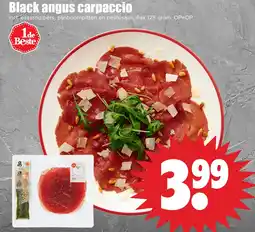 Dirk Black angus carpaccio aanbieding