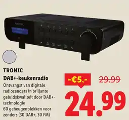 Lidl Tronic DAB+-keukenradio aanbieding