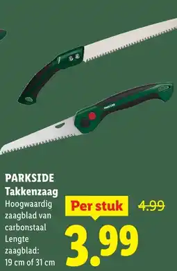 Lidl Parkside Takkenzaag aanbieding
