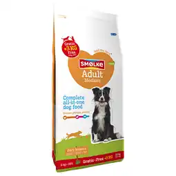 Zooplus 12+3kg gratis! Adult Medium Daily Balance Smølke Hondenvoer aanbieding