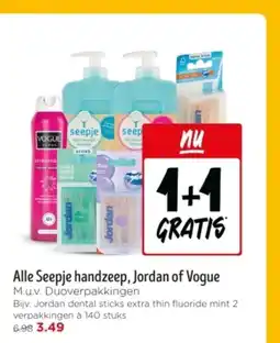 Jumbo Alle Seepje handzeep, Jordan of Vogue aanbieding