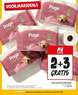 Jumbo Page sensitive toiletpapier aanbieding