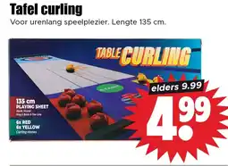 Dirk Tafel curling aanbieding