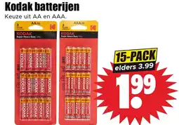 Dirk Kodak batterijen aanbieding