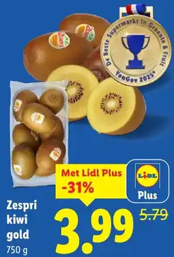 Lidl Zespri kiwi gold aanbieding