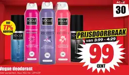 Dirk Vogue deodorant aanbieding