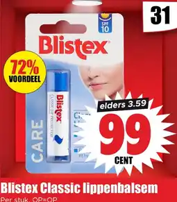 Dirk Blistex Classic lippenbalsem aanbieding