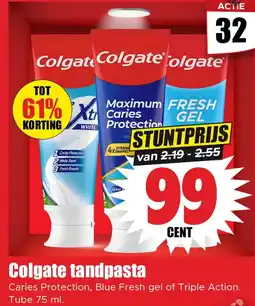 Dirk Colgate tandpasta aanbieding