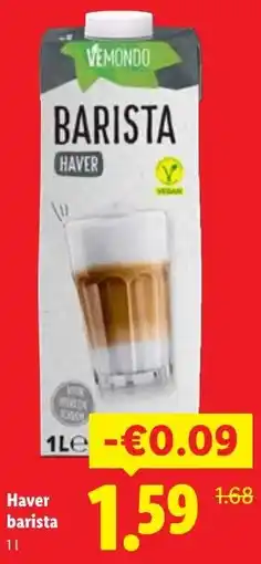 Lidl Haver barista aanbieding