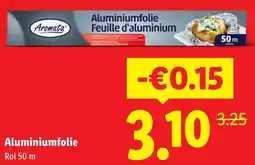 Lidl Aluminiumfolie aanbieding