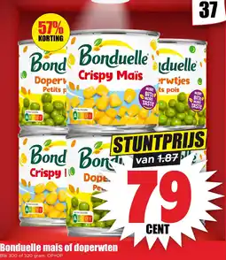 Dirk Bonduelle mais of doperwten aanbieding
