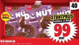 Dirk OLA donut ijs aanbieding