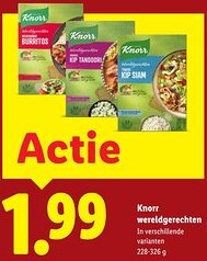 Lidl Knorr wereldgerechten aanbieding