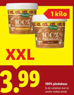 Lidl 100% pindakaas aanbieding