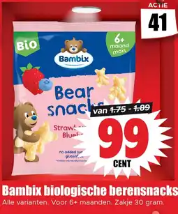 Dirk Bambix biologische berensnacks aanbieding
