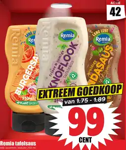 Dirk Remia tafelsaus aanbieding