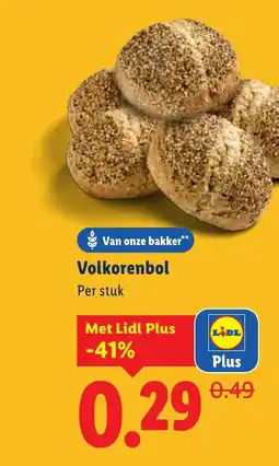Lidl Volkorenbol aanbieding
