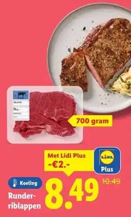 Lidl Runderriblappen aanbieding