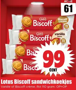 Dirk Lotus Biscoff sandwichkoekjes aanbieding