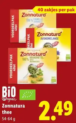 Lidl Zonnatura thee aanbieding