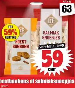 Dirk D.F. hoestbonbons of salmiaksnoepjes aanbieding