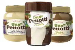Budget Food Duo of Uno Penotti Hazelnoot-Vanille, Hazelnoot of Wit aanbieding
