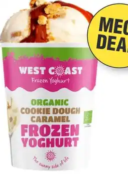 Budget Food West Coast Frozen Yoghurt Cookie Dough Caramel aanbieding