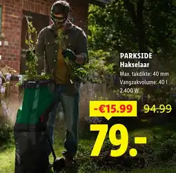 Lidl Parkside Hakselaar aanbieding