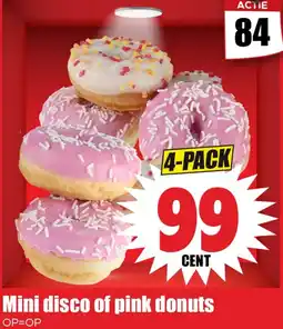 Dirk Mini disco of pink donuts aanbieding