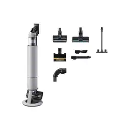 MediaMarkt SAMSUNG Bespoke Jet AI Lite Complete Steelstofzuiger VS80F28DFP incl. kruimelzuiger Pebble Gray aanbieding