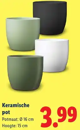 Lidl Keramische pot aanbieding