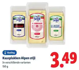 Lidl Kaasplakken Alpen stijl aanbieding