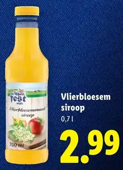 Lidl Vlierbloesem siroop aanbieding