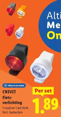 Lidl CRIVIT Fietsverlichting aanbieding